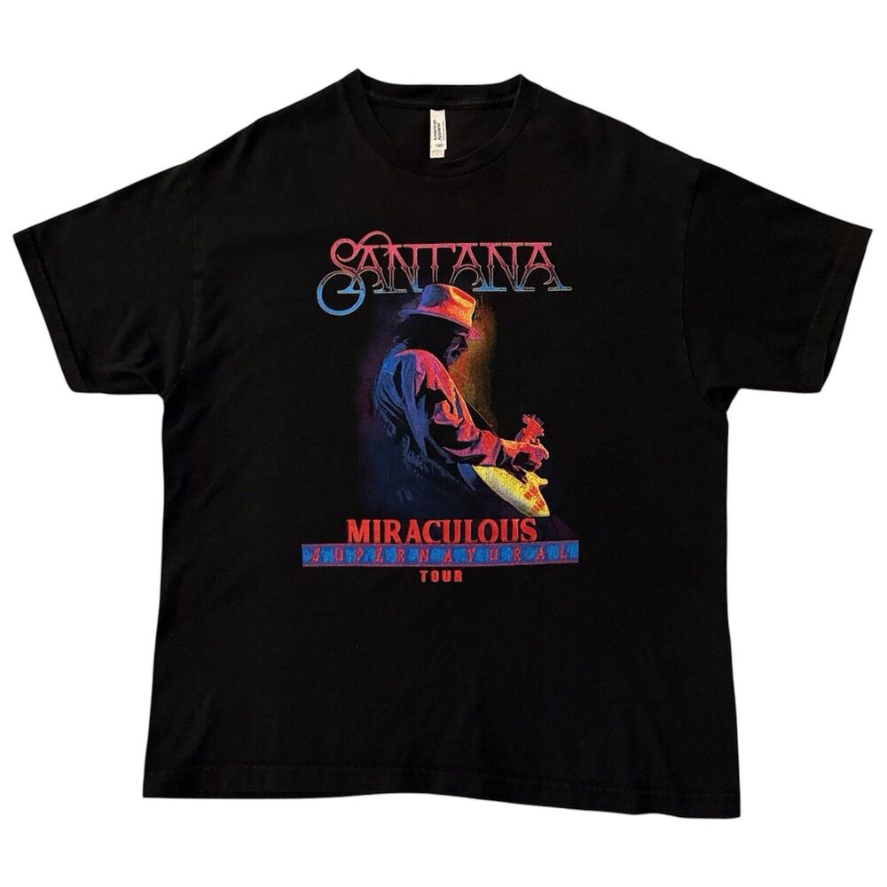 Santana Earth Wind and Fire Tour Shirt 2022 Miraculous Supernatural Concert XL